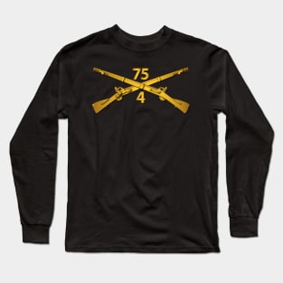 4th Bn - 75th Infantry Regiment (Ranger) Branch wo Txt Long Sleeve T-Shirt